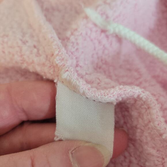 Vtg Track Jacket Shorts‎ Set Pastel Powder Pink Beachy Tennis Summer Swim Sz S - Picture 10 of 12